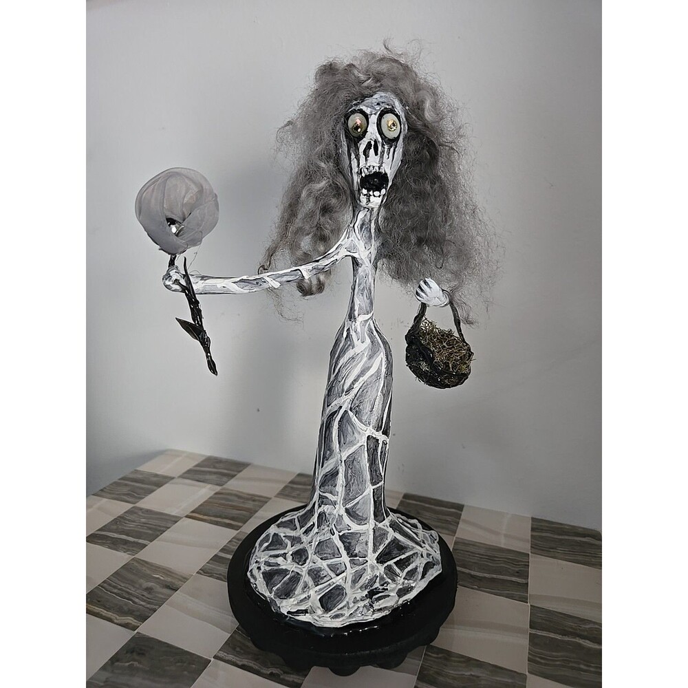 OOAK Creepy Oddity Art Doll Clay Spooky Skeleton Ghoul Ghost Zombie Creature